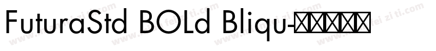 FuturaStd BOLd Bliqu字体转换